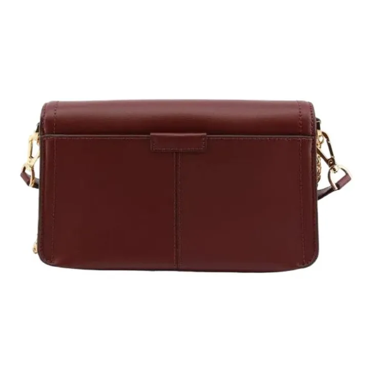 MICHAEL KORS Sonia Leather Shoulder Bag, Crossbody Bag Medium Size Women's Berry Purple-3