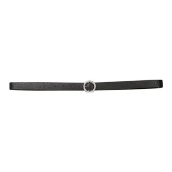 Maison Margiela Logo Design Leather Belts Men's Black