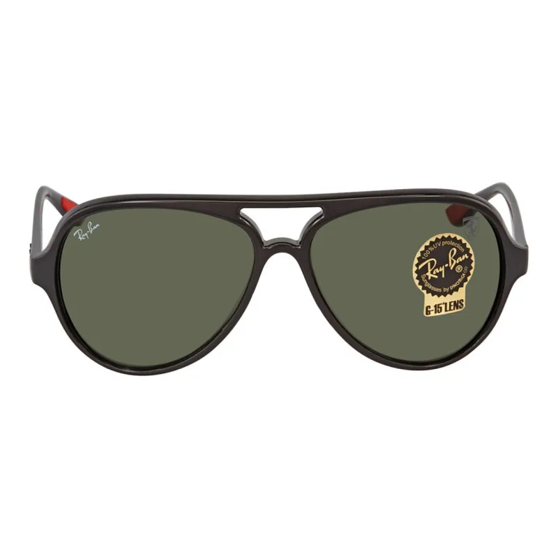 RayBan Nylon Aviator Sunglasses Unisex Black-1