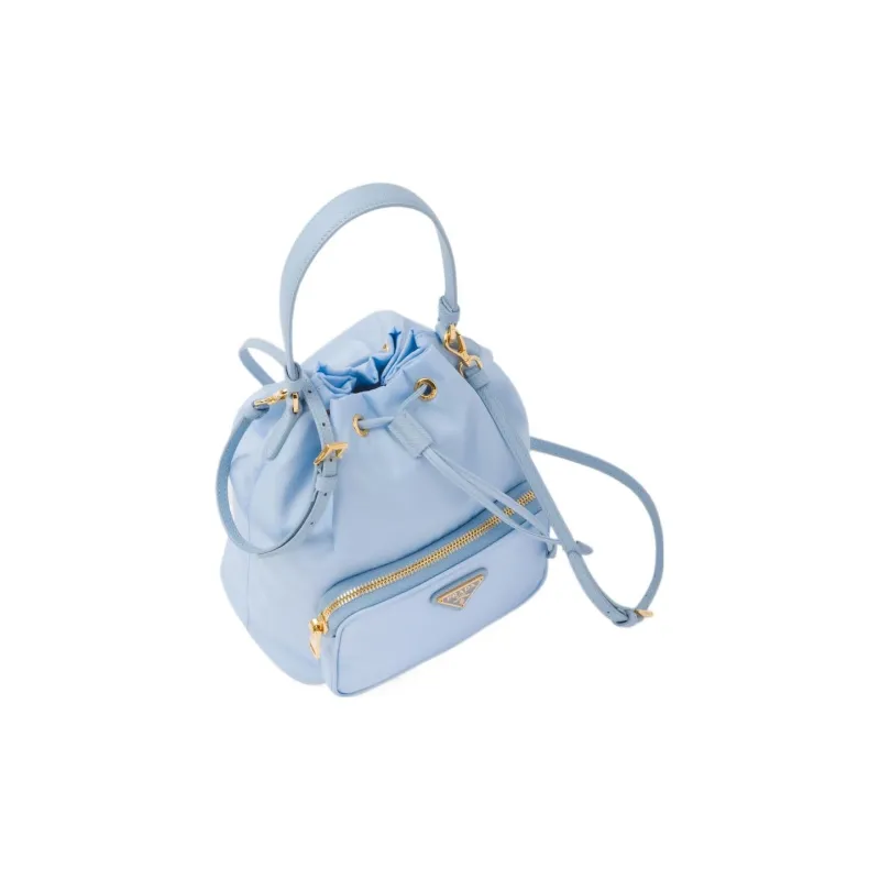 PRADA Nylon Bucket Bags Handbags Regular Women's Blue-1