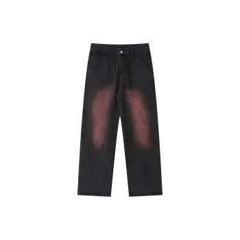 PAINT STAIN Jeans Unisex Black