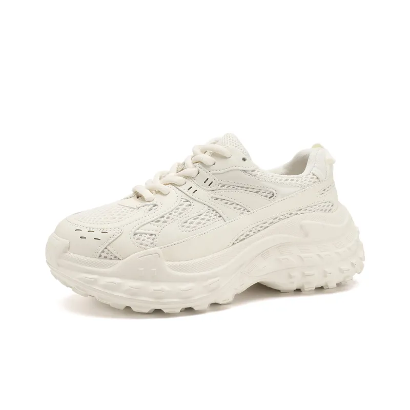 D:FUSE SCANDINAVIA Wear-Resistant Breathable Lightweight Height Increasing Low-Top Chunky Sneakers Women's-11