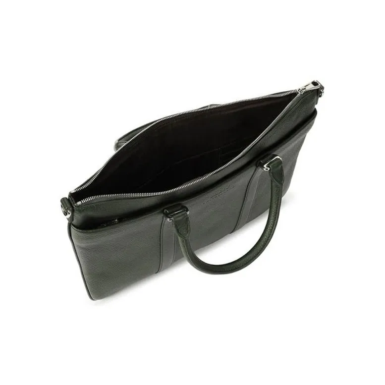 BALLY Genuine Leather Shoulder Bag, Crossbody Bag, Handbag Men's Dark Green-3