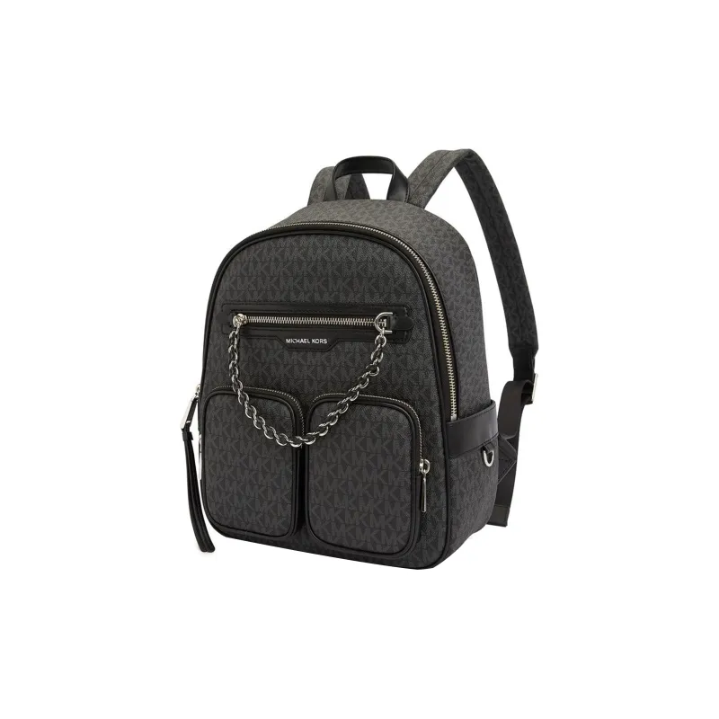 MICHAEL KORS Canvas Backpack Medium Size Women's Black-1