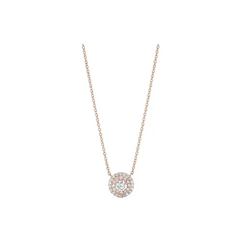 TIFFANY & CO. 18K Rose Gold Diamonds Necklaces Women's Gold