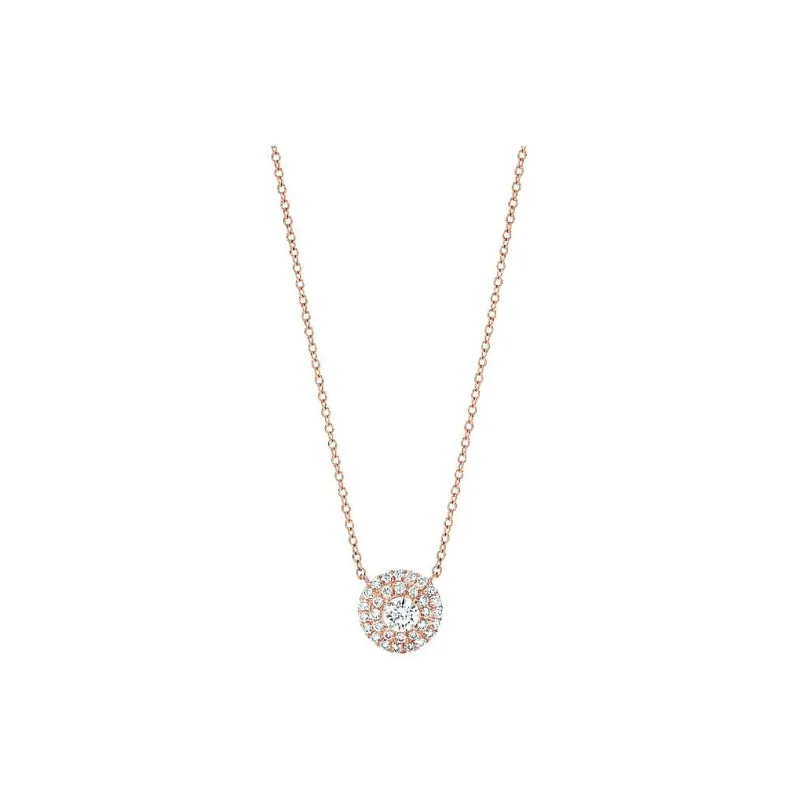 TIFFANY & CO. 18K Rose Gold, Diamond Necklaces Women's-0