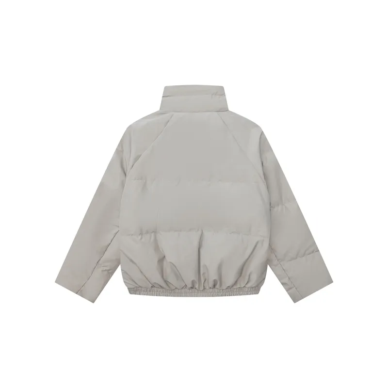 Heartboon Down Jacket Unisex Khaki Gray-1