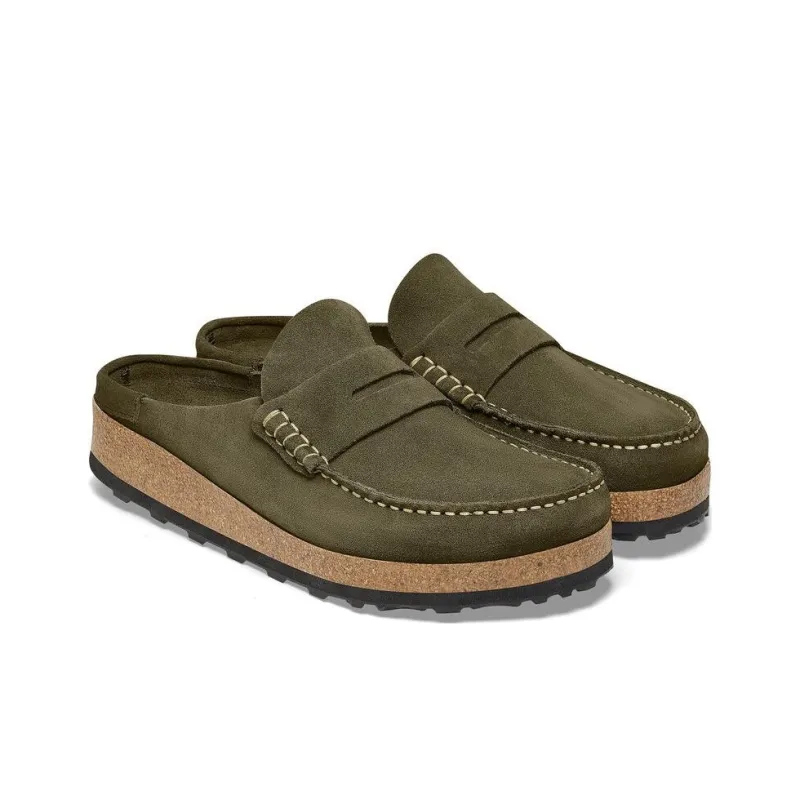 Birkenstock Wrap-toe Slippers Unisex Olive Green Narrow Fit-2