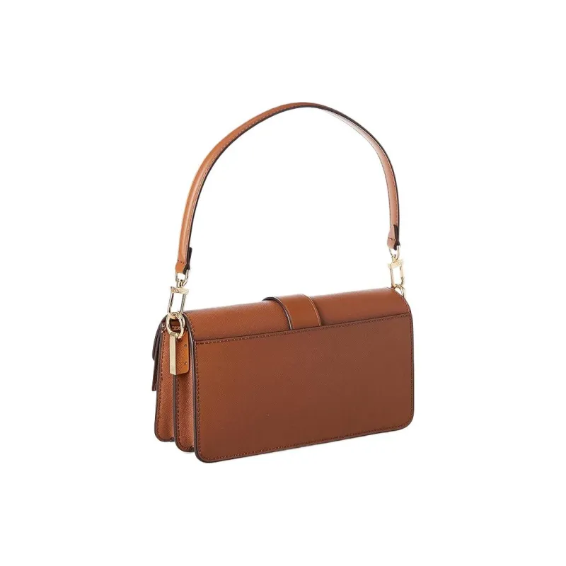 MICHAEL KORS Calfskin Shoulder Bag Women's Brown-3