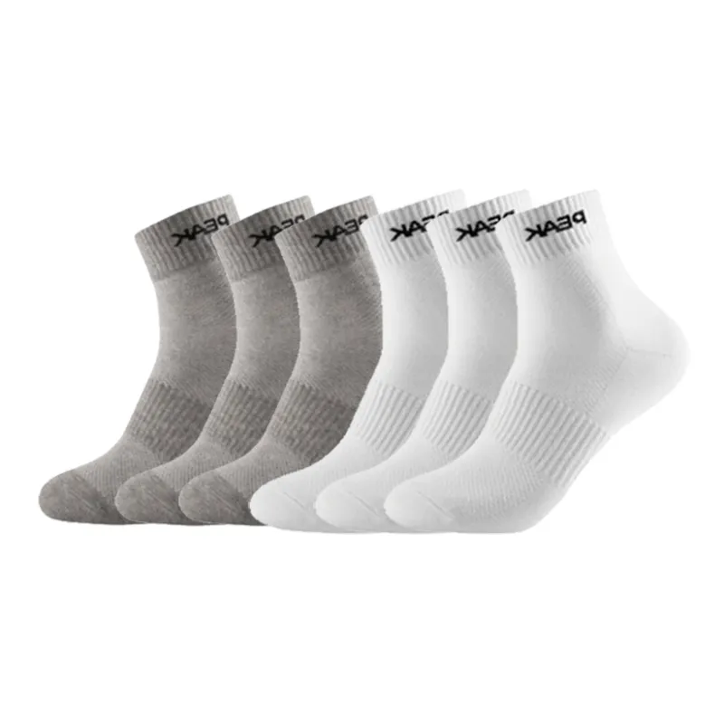 PEAK Mid Calf Socks Unisex 6 Pack-2