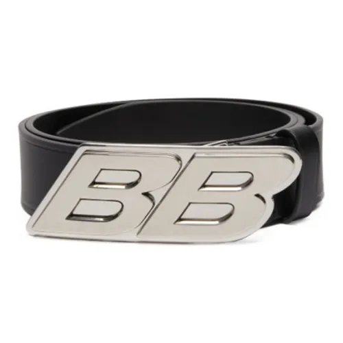 Balenciaga 3D Effect Logo Men's Black Width 3.5CM