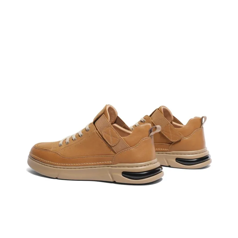 BELLE Slip Resistant Height Increasing Low Top Skateboard Shoes Men's-5