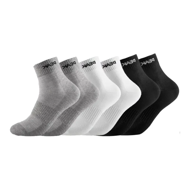 PEAK Mid Calf Socks Unisex 6 Pack-6