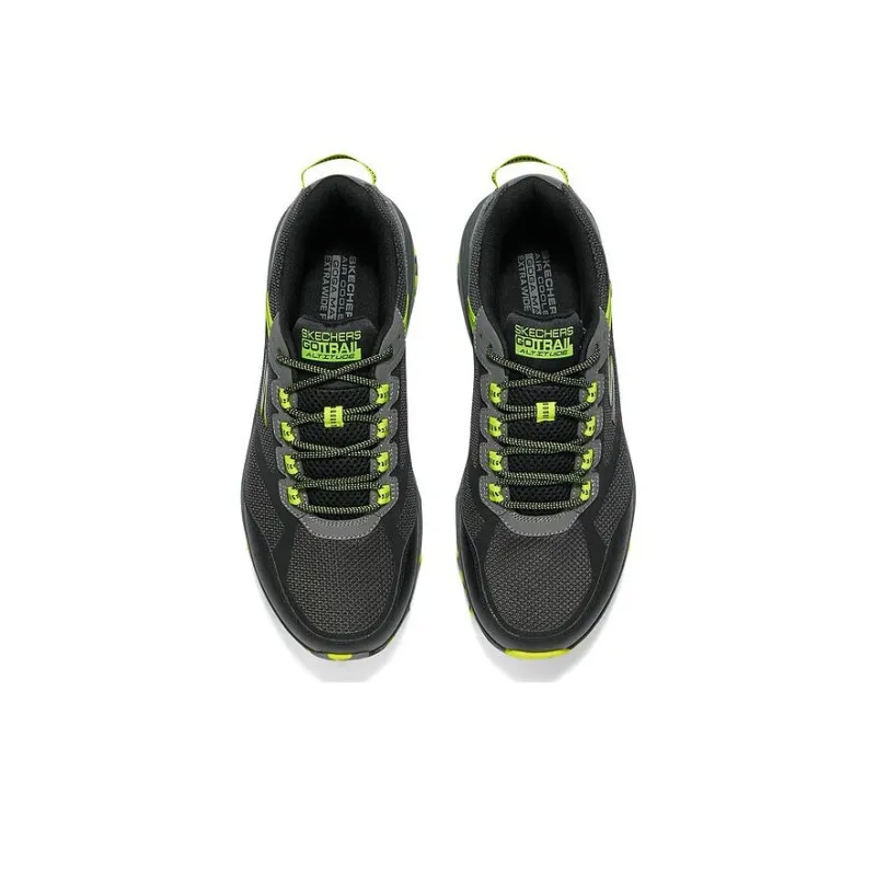 Skechers Non slip Lightweight Low Top Running Shoes Men's Green-1