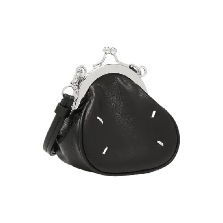 Maison Margiela Sheepskin Portable Crossbody Bag, Shoulder Bag Women's Black-2
