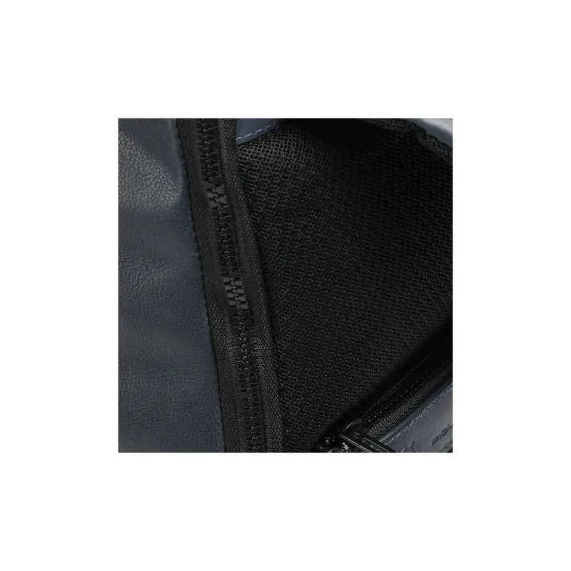 PIQUADRO Leather Backpack Regular Unisex Blue-4