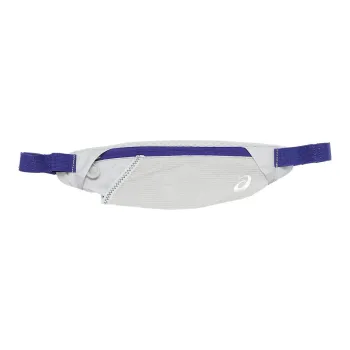 Asics Polyester One Shoulder Crossbody Fanny Pack Medium Size Unisex Glacier Gray Eggplant Purple