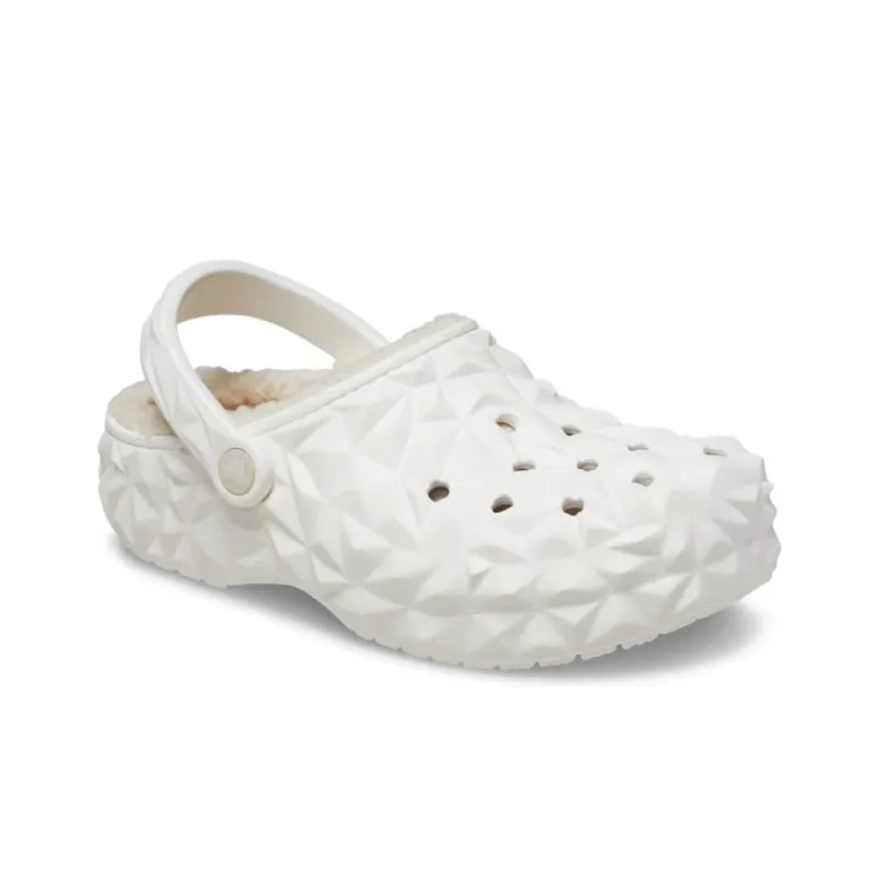 Crocs Classic Lined Geometric Clogs 'White'-2