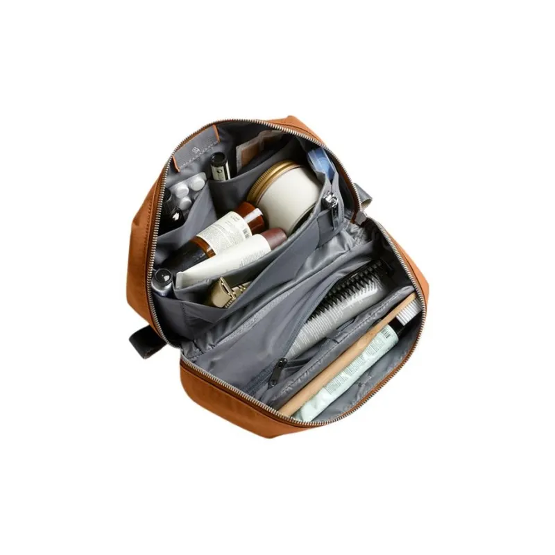 BELLROY Leather Storage Bag, Makeup Bag, Clutch Medium Size Unisex Maple Leaf Brown-2