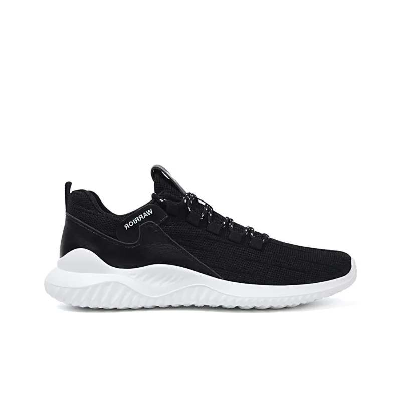 Warrior Wear Resistant Low Top Casual Shoes Men's Black White-1