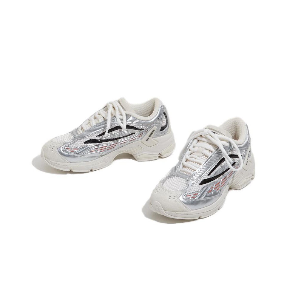 靴 RAF SIMONS SOLARIS LOW 43 white RAF SIMONS SOLARIS LOW 43 white（Leather low trainers Raf