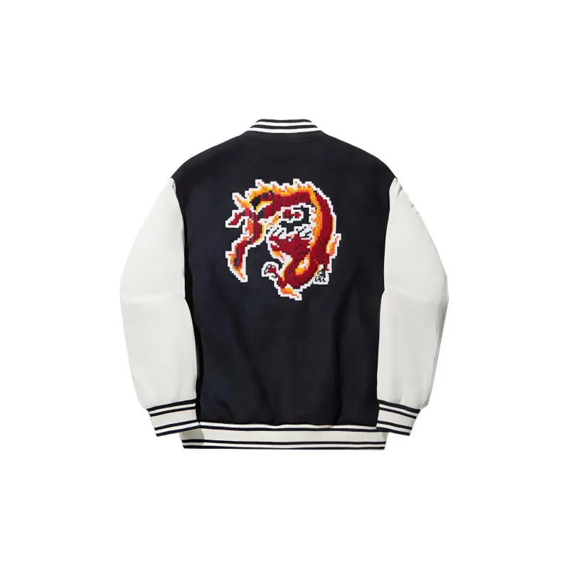 LiNing Baseball Jacket Men's Black Ecru-1