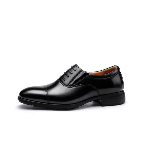 Strongman 3515 Three-Strap Leather Shoes For Men Genuine Leather Three-Section Head Men's Unlined Shoes