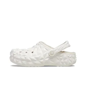 Crocs Classic Lined Geometric Clogs 'White'