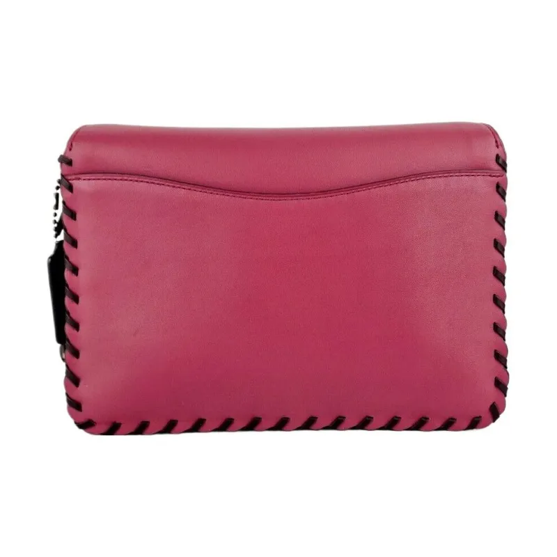 COACH Dreamer Glove Tanning Crossbody Bag Shoulder Bag Women's Pink Purple-3