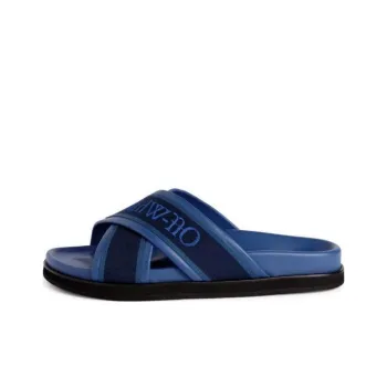 OFF WHITE Slide Slippers Men's Blue Black