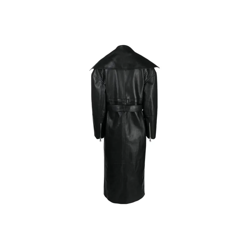 NANUSHKA Marielle Leather Biker Coat-1