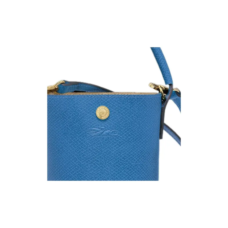LONGCHAMP Épure Cow Leather Bucket Bag, Shoulder Bag, Crossbody Bag, Handbag Extra Small Women's Blue-4