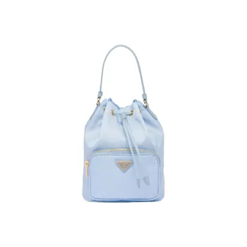 PRADA Nylon Bucket Bags Handbags Regular Women's Blue