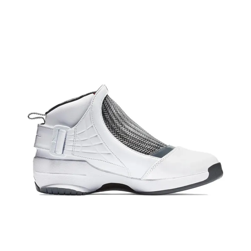 JORDAN 19 Retro White Flint Grey-1