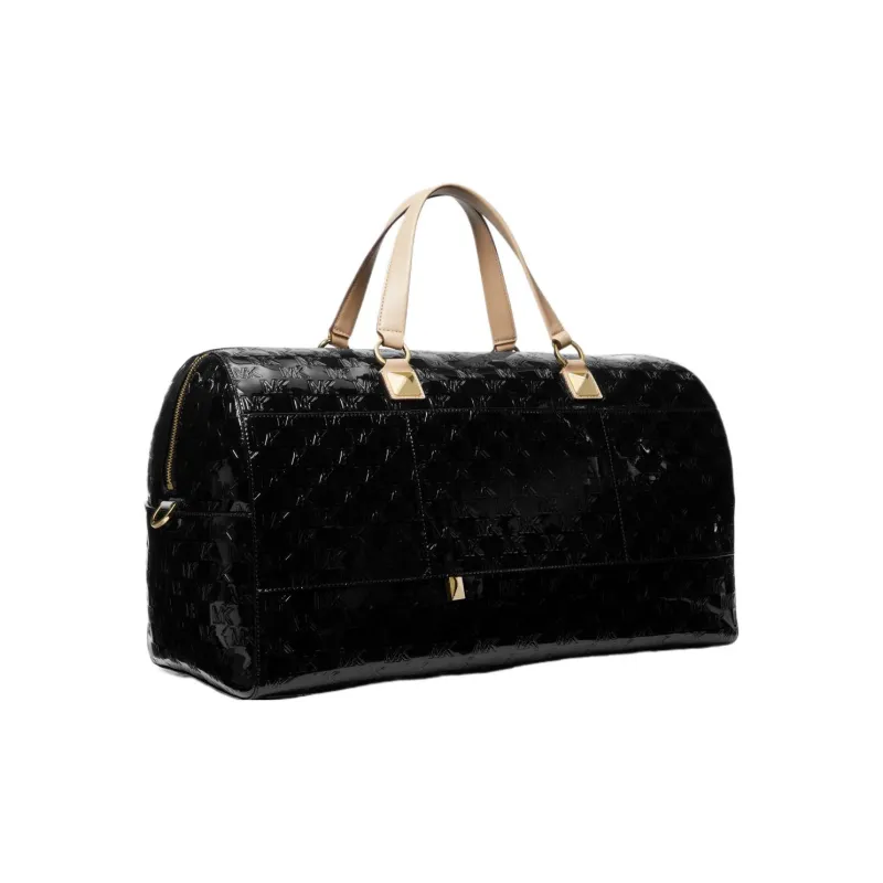MICHAEL KORS Grayson Thermoplastic Polyurethane Boston Bag Crossbody Bag Shoulder Bag Handbag Extra Large Women's Black-1