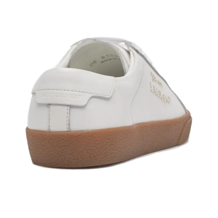 SAINT LAURENT SL/06 Court Classic Low Top Stylish Skateboarding Shoes Women's White-2