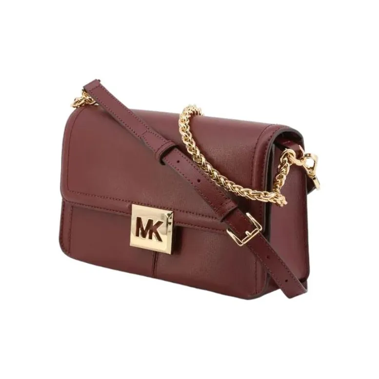 MICHAEL KORS Sonia Leather Shoulder Bag, Crossbody Bag Medium Size Women's Berry Purple-2