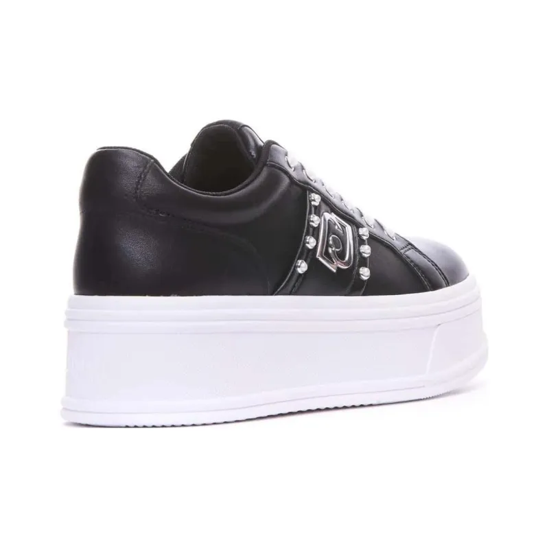 LIU·JO UOMO SELMA 04 Low-Top Skateboard Shoes Women's Black White-2