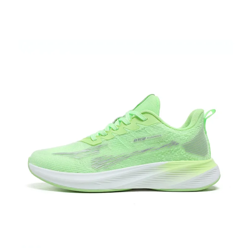BTE Cushioning Rebound Wear Resistant Lightweight Breathable Slip Resistant Low Top Casual Running Shoes Unisex Green-1
