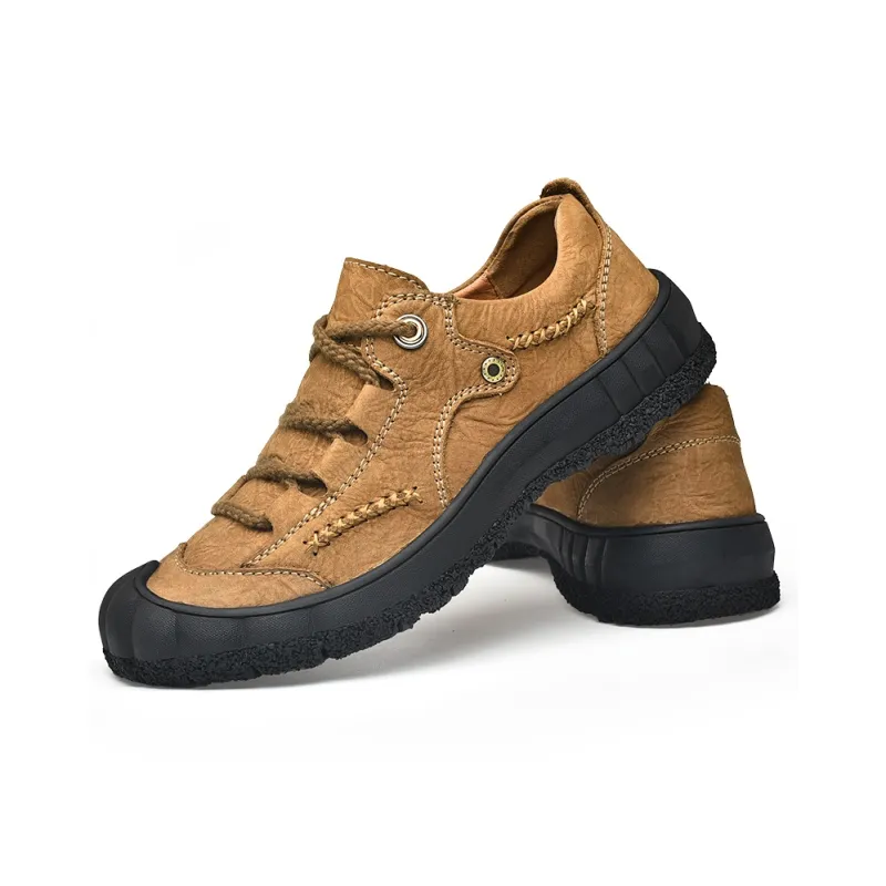Season Ram Casual Shoes Men Low Top Black/Dark Brown/Khaki-9