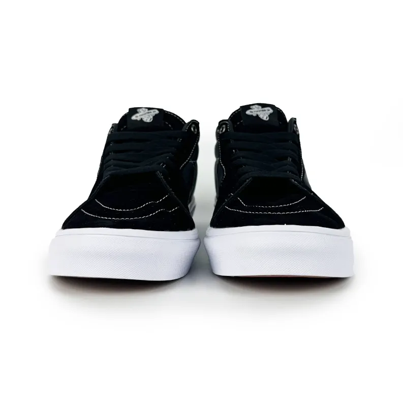 SUPSTORM Wear resistant Lightweight Breathable And Non slip. Mid Top Skateboard Shoes Unisex Black-1