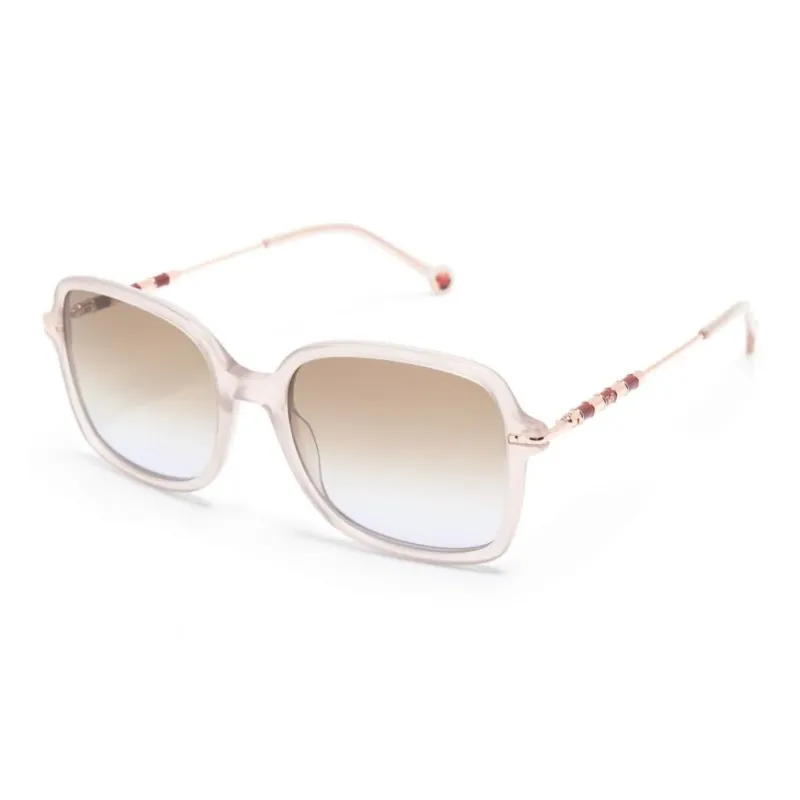 CarolinaHerrera Acetate Square Sunglasses Women's Light Pink-0