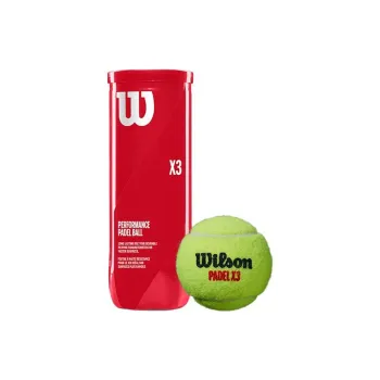 Wilson PADEL X3 BALL Tennis Balls Blend Wool Training Ball Indoor And Outdoor Green