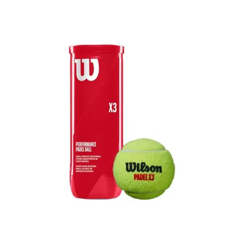 Wilson PADEL X3 BALL Tennis Balls Blend Wool Training Ball Indoor And Outdoor Green