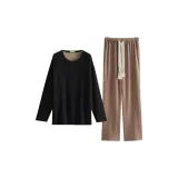 Men's Black Linen Brown