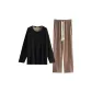 Men's, Black Linen Brown
