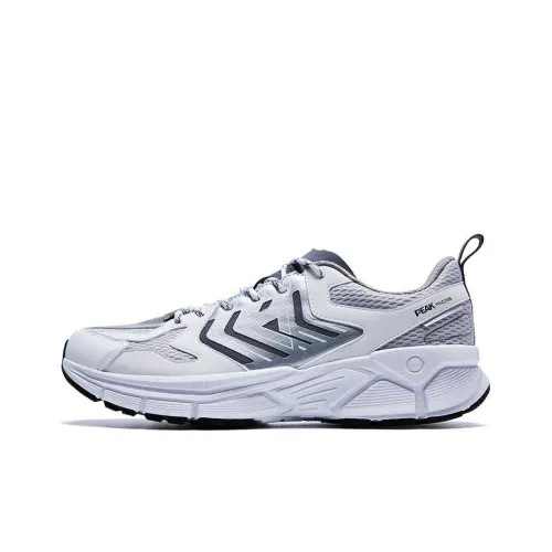 PEAK Running Shoes Men Low-Top Large White/Light Gray