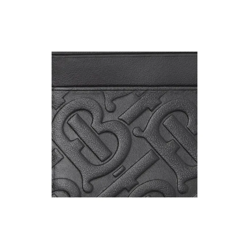 Burberry Leather Card Holder Unisex Black-2