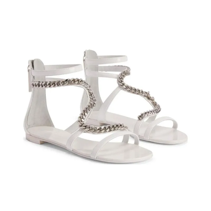Giuseppe Zanotti Samantha Chain link Leather Sandals-2