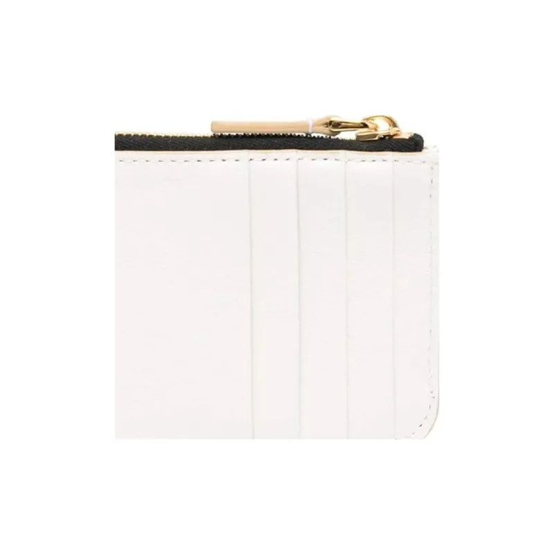 MARNI Calfskin Card Holder Women's White & Blue-4